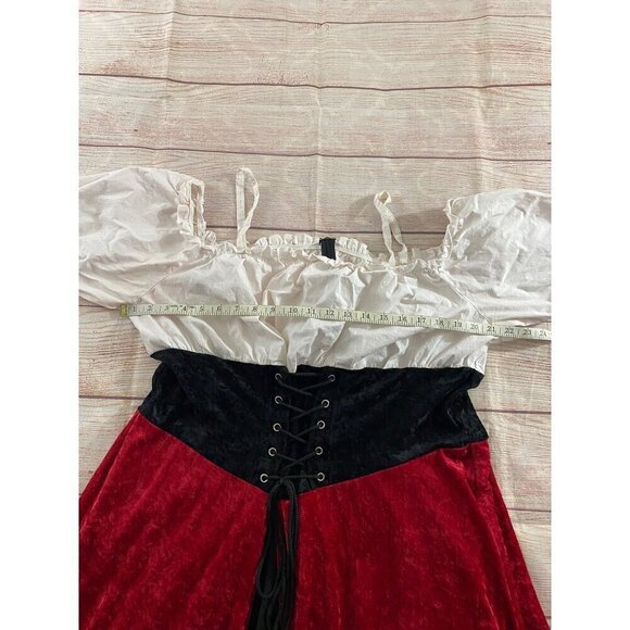Vintage Lip Service Los Angeles Red Velvet Renaissance Cosplay Costume - 2XL (Fl - Picture 6 of 12